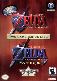 Zelda Ocarina of Time Master Quest Gamecube US box art